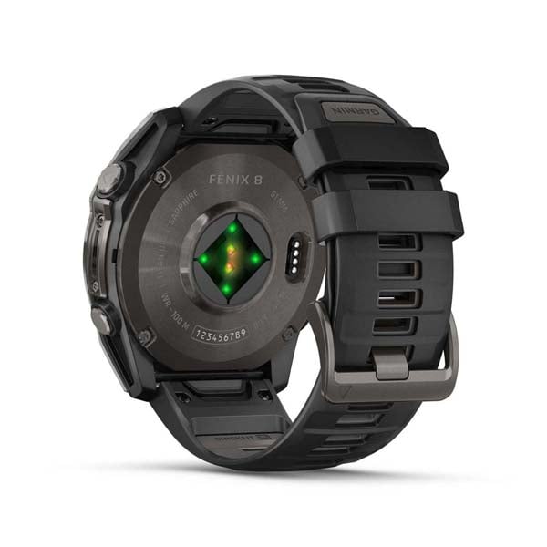 Garmin Fēnix 8 – 51 mm, AMOLED Sapphire, Carbon Gray DLC Titanium